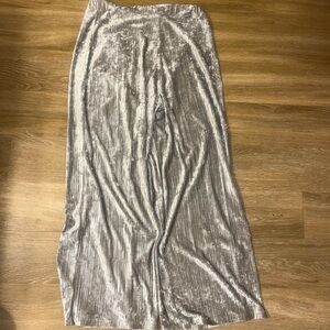 Banana Republic Retro Silver Velvet Pants